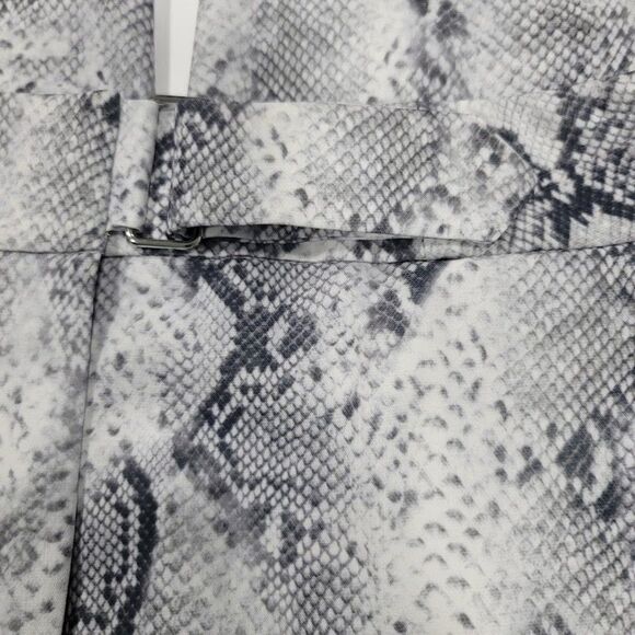 Tahari Snakeskin Print Cropped Wide Leg Pants Size 8 - Picture 6 of 10